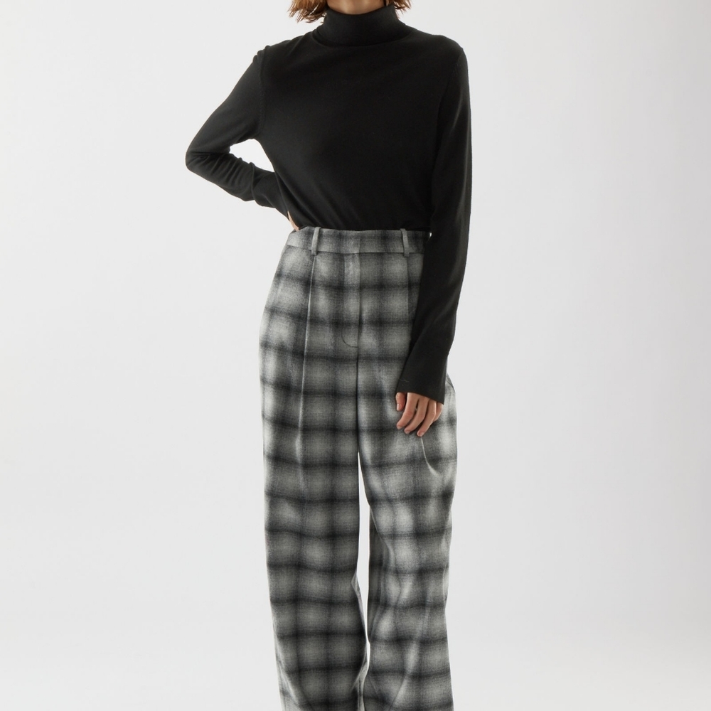 COS Recycled Wool Check Pants